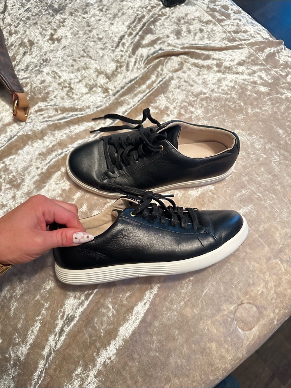 Cole Haan Shoes Womens Size 7 Black Leather Grand Crosscourt Comfort Sneakers